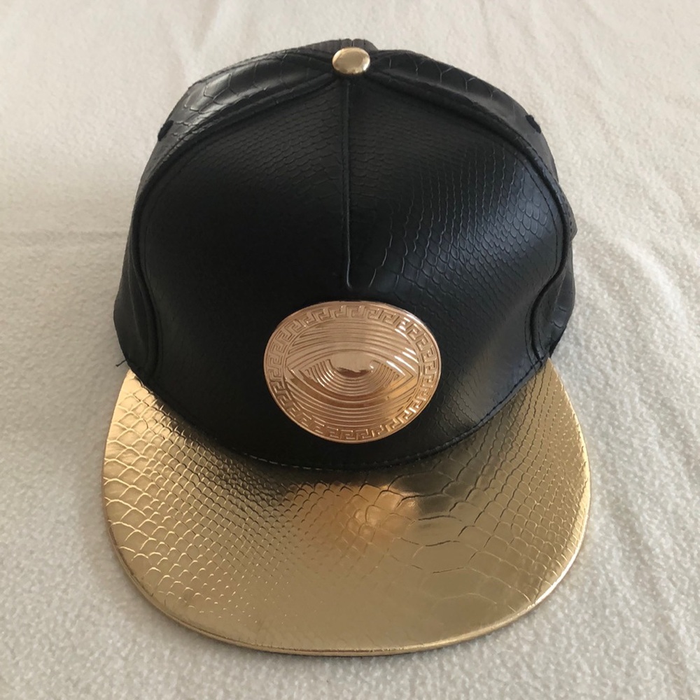 EyeConic Croc Hat with Gold Eyedusa Emblem